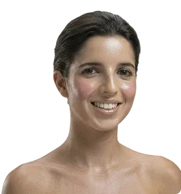 Natural portrait of a young woman with healthy glowing skin from DefyAgeRx skin care